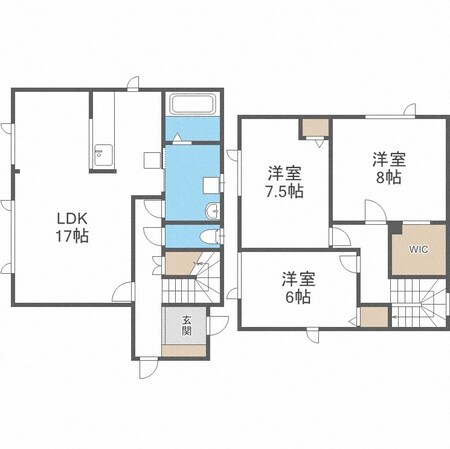 獅子内会館 徒歩3分 1-2階の物件間取画像